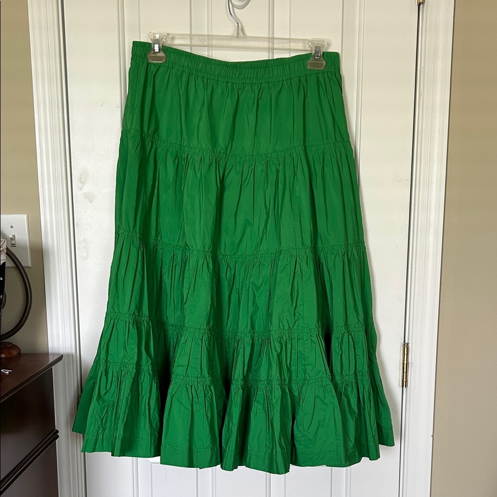 Maeve Vibrant Green Maxi Skirt